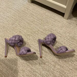 Steve Madden Lavender Braided Heels